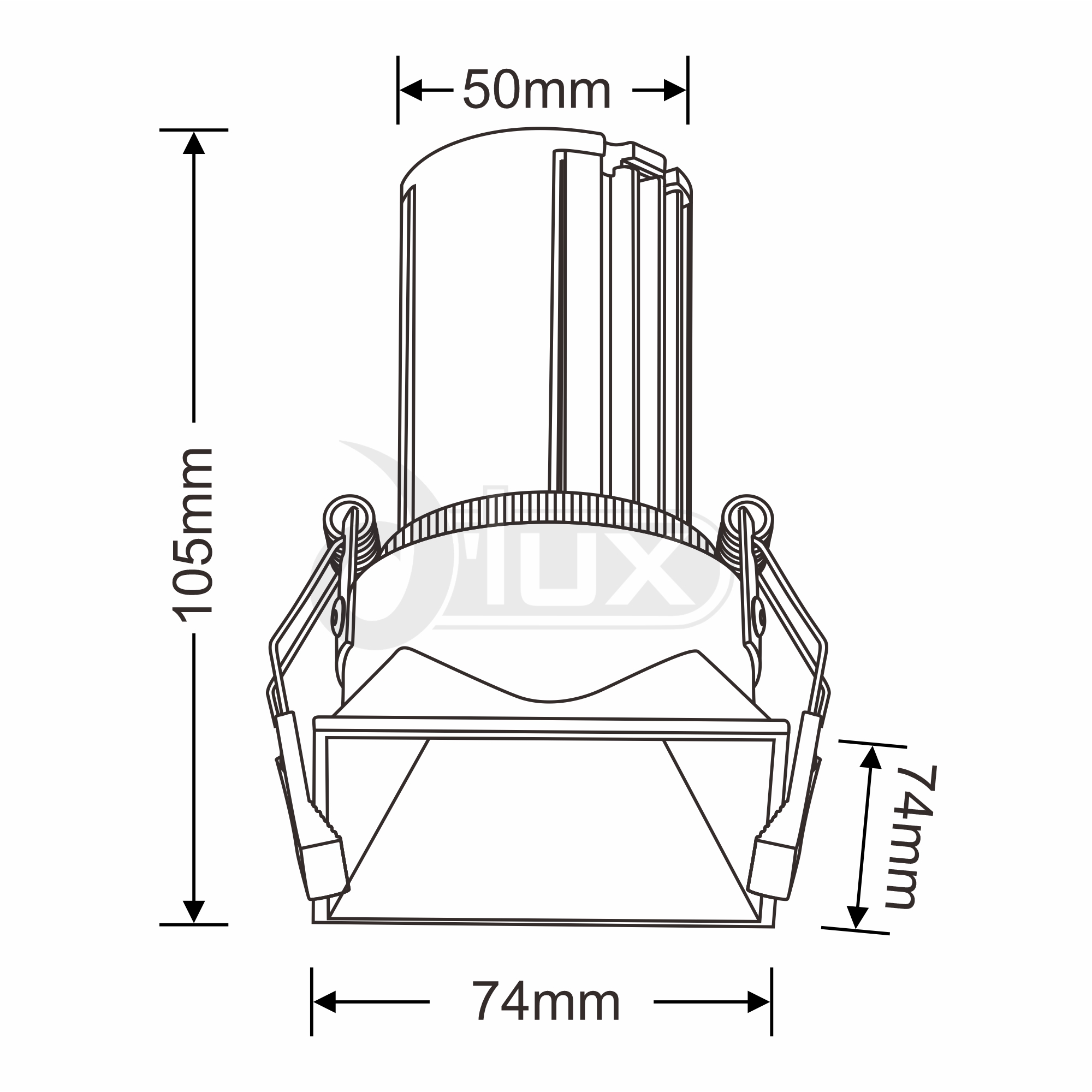 Biox 12 Recessed Ceiling Luminaires Dlux Round Recess Ceiling